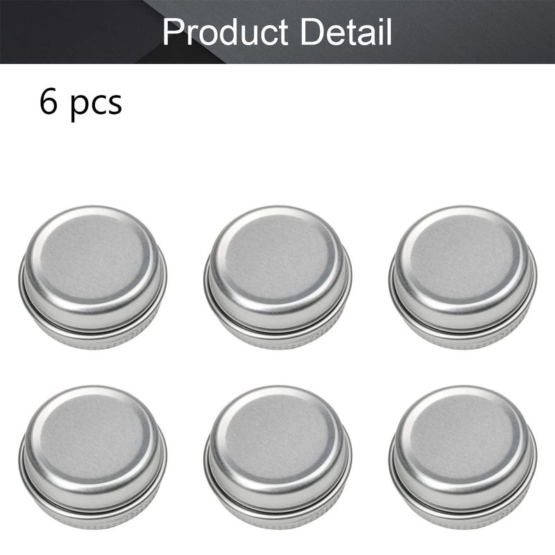 Othmro 6pcs 0.3oz Metal Round Tins Aluminum Tin Cans Containers with Screw Lid, 35*18mm(DxH) Silver tin cans for Salve, Spices, Lip Balm, Tea or Candies 10ml - Image 4